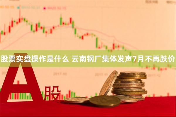 股票实盘操作是什么 云南钢厂集体发声7月不再跌价